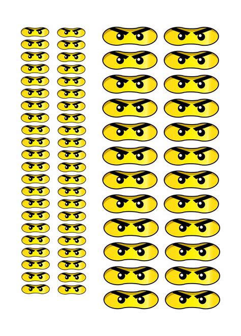 lego ninjago eyes  printable  printable templates