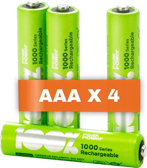 bolcom  peak power oplaadbare batterijen aaa duurzame keuze nimh aaa batterij micro