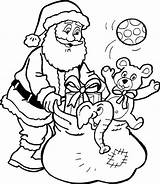 Santa Coloring Pages Easy Claus Printable Color Print Getcolorings Drawing sketch template