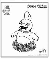 Sprout Designlooter Chica Sunny Kids sketch template