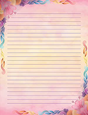 printable cute stationery paper  printable templates