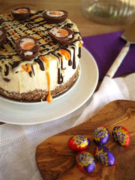 creme egg cheesecake recipe with cadbury s chocolate taming twins