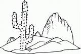 Cactus Coloring Pages Desert Printable Saguaro Kids Pear Prickly Clipart Drawing Whitish Cactaceae Flower Print Color Dibujo Cartoon Growing Plant sketch template