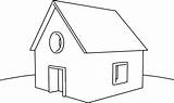 Casa Coloring Cartoon House Wecoloringpage sketch template