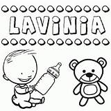 Lavinia Nomes Imprimir Colorir Os sketch template
