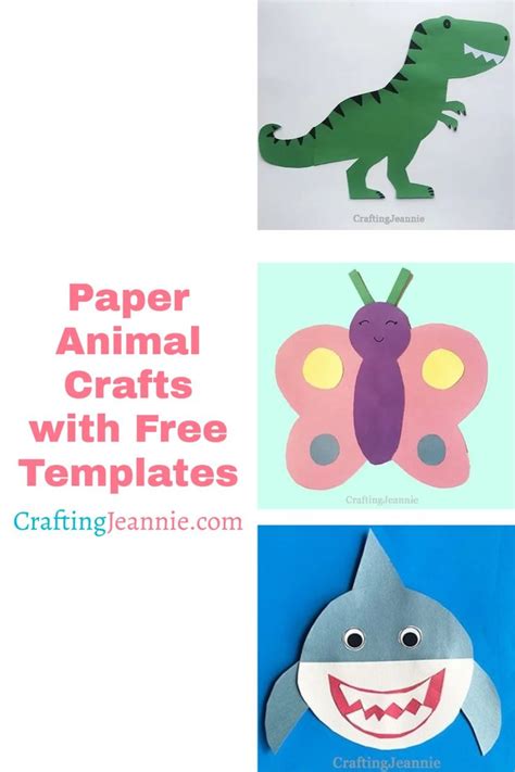 paper animal crafts   templates   animal crafts