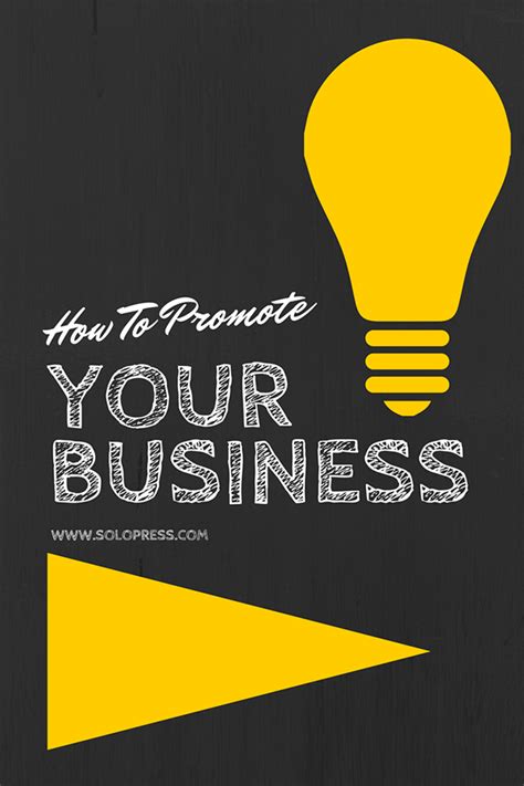tips  promote  business solopress