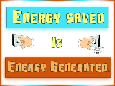 energy conservation slogans