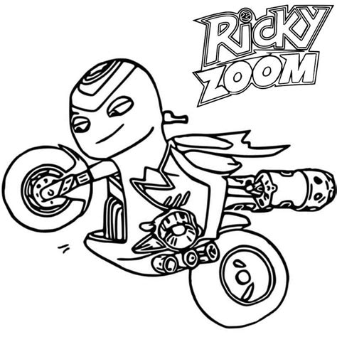 ricky zoom coloring pages coloring pages  kids