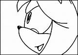 Amy Rose Coloring Cry Wecoloringpage sketch template