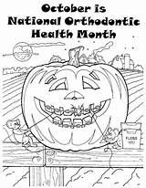 Coloring Pages Month Orthodontic Health Months Year Orthodontics October National Dental Marketing Humor Choose Board Getcolorings sketch template