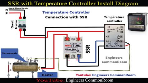 temperature control wiring diagram   temperature controller   aluminum metal smelter