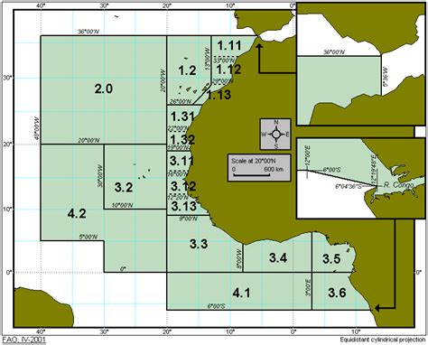 fao fisheries department fishing maps