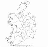 Ireland Map Outline Counties Blank Cities Printable Worksheet Irland Maps Template Main Base Practice Practicing Geography Country Check Help Which sketch template