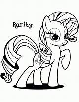 Coloring Pony Little Rarity Popular sketch template