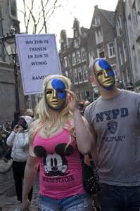 amsterdam prostitutes protest closure of their windows daily mail online