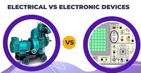 difference  electrical  electronic devices