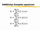 Cie Spectrum Additivity Complex Colorimetry Ppt Powerpoint Presentation sketch template