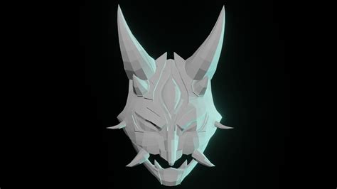 xiao mask version 1 3d print file 3d model 3d printable cgtrader