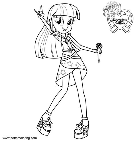pony equestria girls coloring pages twilight sparkle