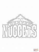 Nuggets Denver Coloring Logo Nba Pages Sport Printable Color Drawing Print sketch template