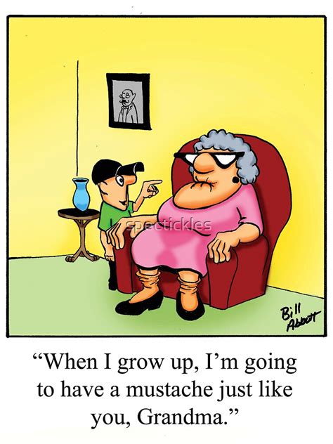 funny grandma cartoon by spectickles redbubble