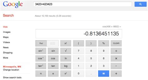 google calculator  scientific slashgear