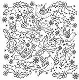 Christmas Mindfulness Coloring Chains Paper Templates Template Pages sketch template