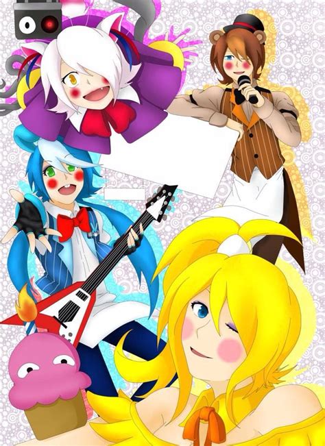 Human Toy Bonnie Toy Chica Mangle And Toy Freddy With