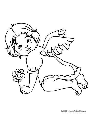 gabriel  angel coloring pages hellokidscom