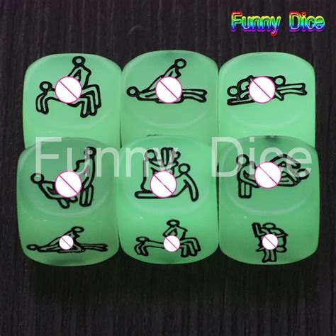 hot sale 20mm sex dice adult glow dice for love game humor romance