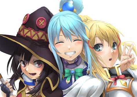 fondos de pantalla kono subarashii sekai ni shukufuku wo chicas anime aqua konosuba