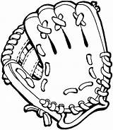 Baseball Glove Clipart Coloring Mitt Pages Gloves Giants Boxing Clip Drawing Catcher Draw Gear Sf Batter Mlb Kids Cliparts Color sketch template