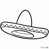 Sombrero Mexican Clipartkey Drawdoo Sombreros Lesson07 sketch template