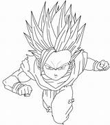 Gohan Coloring Ssj2 Pages Dragon Ball Teen Para Colorir Dbz Lineart Do Desenhos Dibujos Drawing Gt Af Kamehameha Cell Colouring sketch template