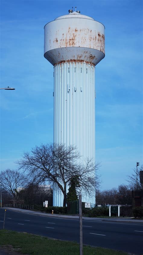 water tower   repainted   village  herald community