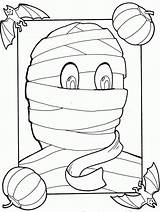 Coloring Pages Mummy Popular Halloween sketch template