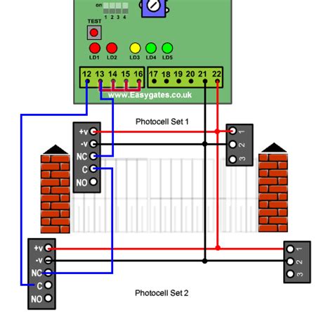 gate photocell wiring diagram    kf
