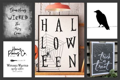 favorite  halloween printables easy halloween decor