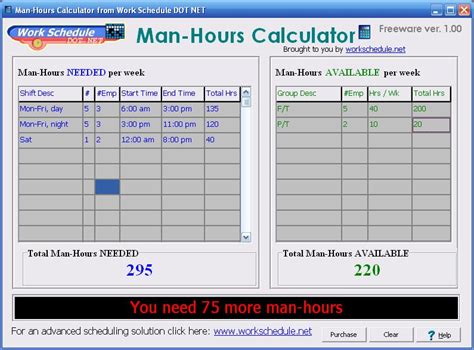 man hours calculator free download man hours calculator 1 0 finance business