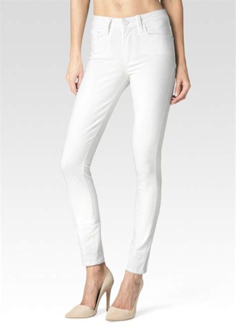 paige denim hoxton ankle peg super skinny jeans ultra white