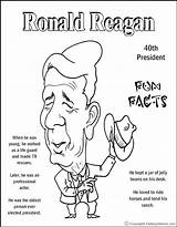 Coloring Pages Ronald Mcdonald Presidents President Reagan Kids Project Freekidscrafts Library Clipart Contributor sketch template