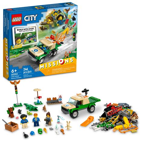 lego city wild animal rescue missions   truck toy  animals