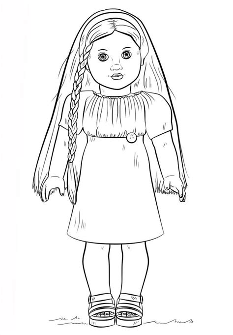 american girl doll coloring pages printable american girl doll