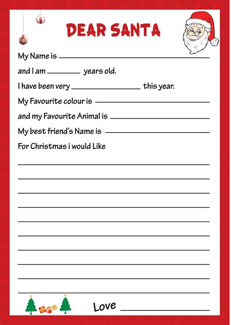 christmas letter templates   printable christmas wishes letter