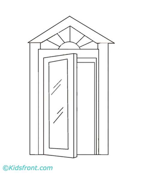 door coloring pages printable