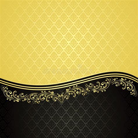 goud en zwarte luxeachtergrond vector illustratie illustration  orneren regentaat