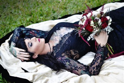 Romantic Goth Inspired Styled Bridal Shoot Misti Blu Dream Romantic