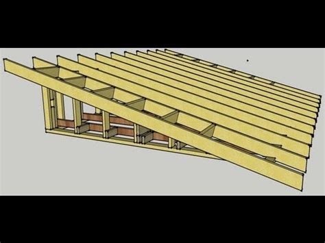 skillion roof erection procedure youtube