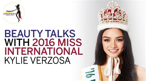 Miss International 2016 Kylie Verzosa Beauty Talks Missosology